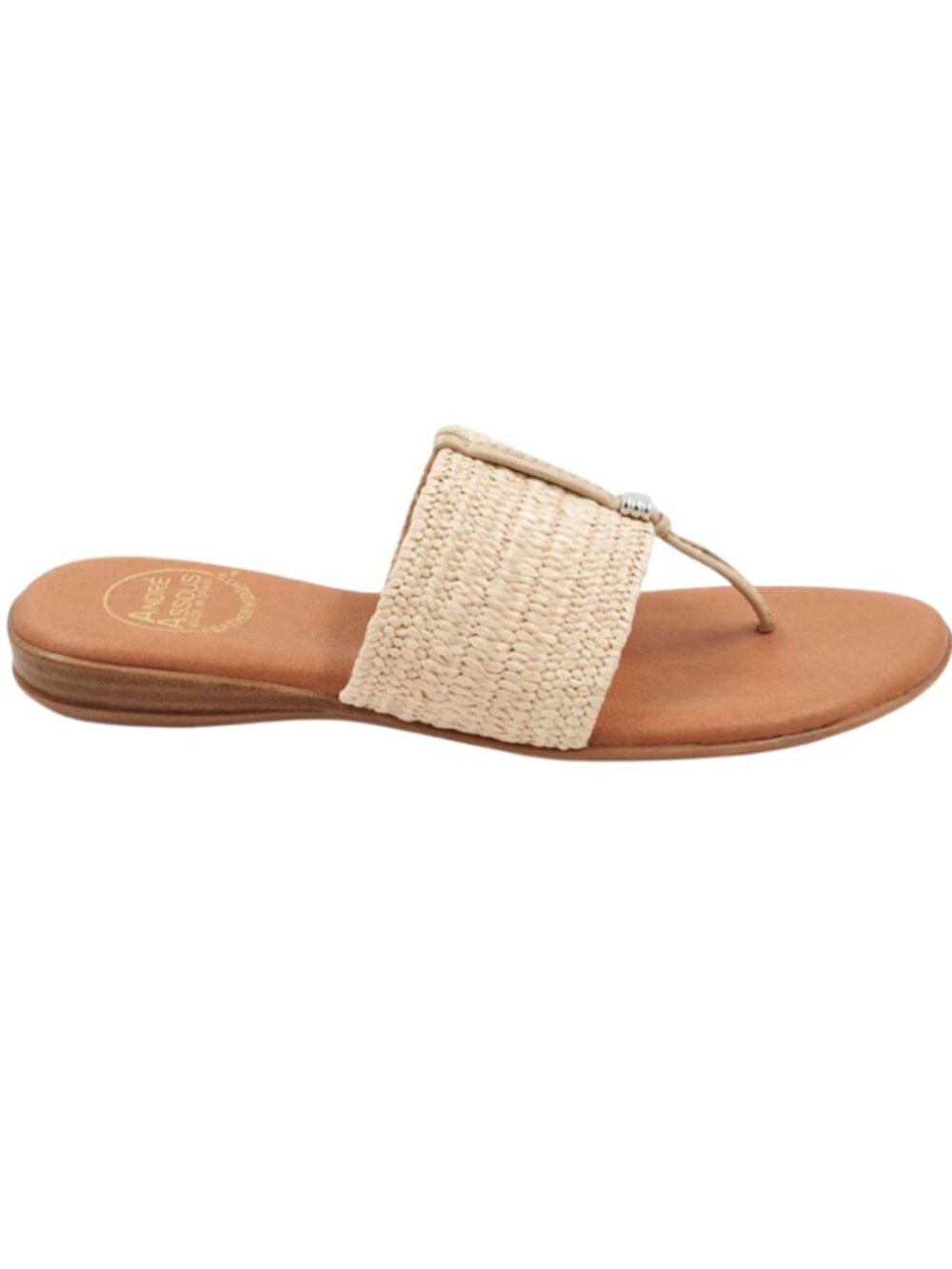 Andre Assous Nice Stretch Raffia Featherweights™ Sandals - Woven Natural